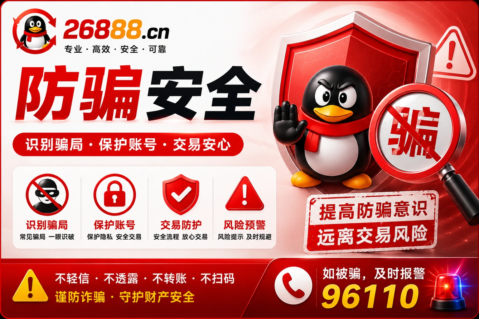 遇到自称"腾讯客服"要求提供密码或验证码的，一定不要信